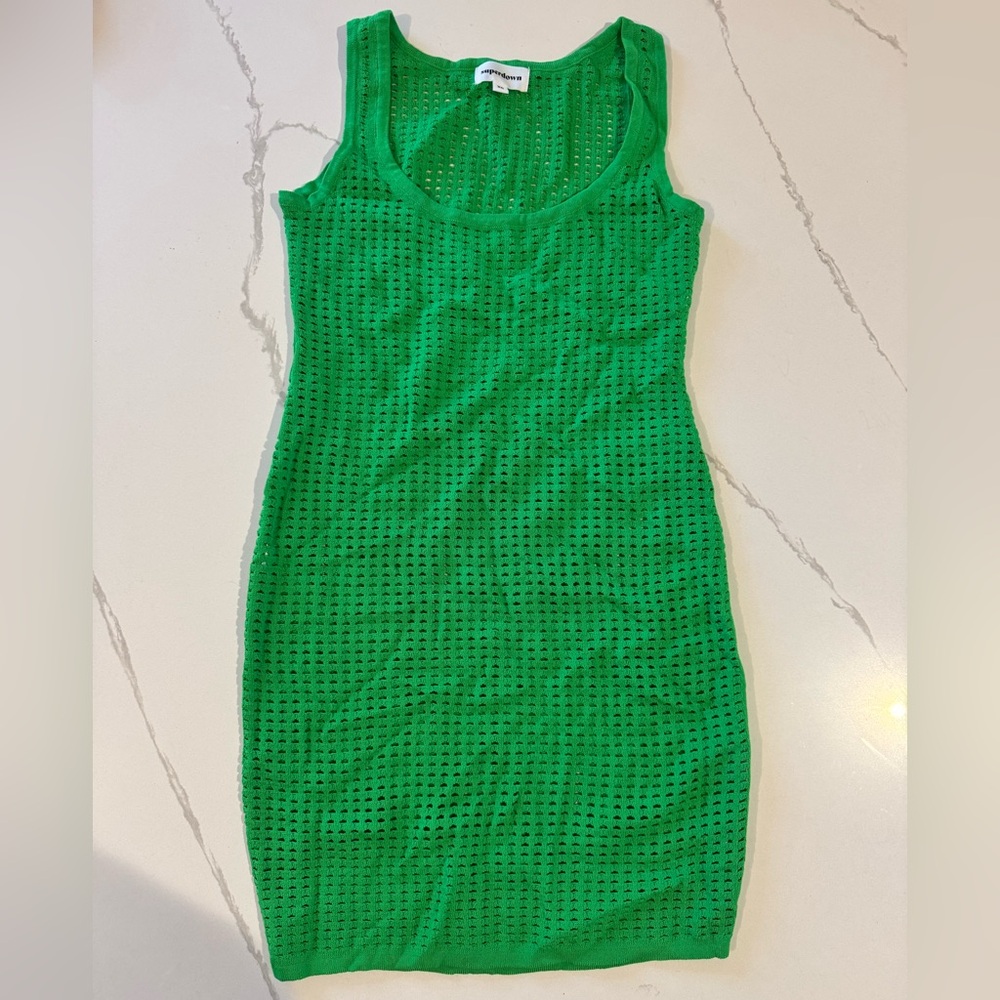 Knit Mesh Mini Dress • SUPERDOWN •
